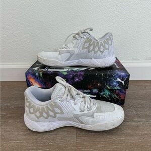 Puma LaMelo Ball MB.01 Lo Shoes Triple White Women’s Size 6.5